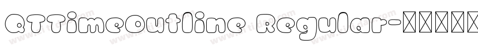 QTTimeOutline Regular字体转换